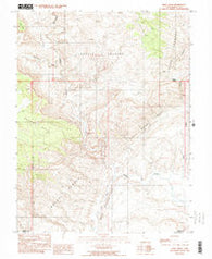 Hunt Draw Utah Historical topographic map, 1:24000 scale, 7.5 X 7.5 Minute, Year 1988