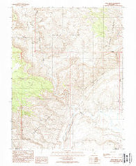 Hunt Draw Utah Historical topographic map, 1:24000 scale, 7.5 X 7.5 Minute, Year 1988