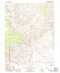 Hunt Draw Utah Historical topographic map, 1:24000 scale, 7.5 X 7.5 Minute, Year 1988