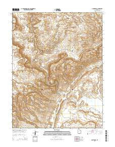 Hunt Draw Utah Current topographic map, 1:24000 scale, 7.5 X 7.5 Minute, Year 2014
