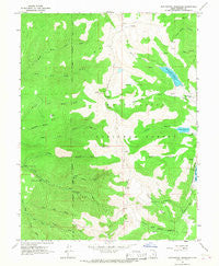 Huntington Reservoir Utah Historical topographic map, 1:24000 scale, 7.5 X 7.5 Minute, Year 1965