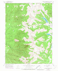 Huntington Reservoir Utah Historical topographic map, 1:24000 scale, 7.5 X 7.5 Minute, Year 1965