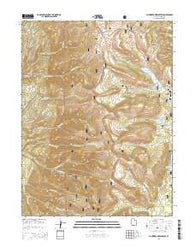 Huntington Reservoir Utah Current topographic map, 1:24000 scale, 7.5 X 7.5 Minute, Year 2014
