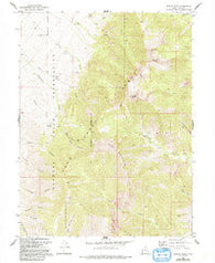 Ibapah Peak Utah Historical topographic map, 1:24000 scale, 7.5 X 7.5 Minute, Year 1972