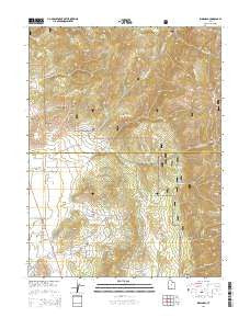 Indianola Utah Current topographic map, 1:24000 scale, 7.5 X 7.5 Minute, Year 2014