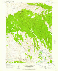Island Park Utah Historical topographic map, 1:24000 scale, 7.5 X 7.5 Minute, Year 1955