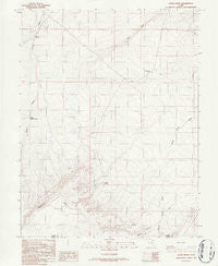 Jacks Knob Utah Historical topographic map, 1:24000 scale, 7.5 X 7.5 Minute, Year 1986