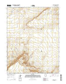 Jacks Knob Utah Current topographic map, 1:24000 scale, 7.5 X 7.5 Minute, Year 2014