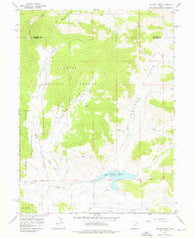 Jackson Draw Utah Historical topographic map, 1:24000 scale, 7.5 X 7.5 Minute, Year 1967