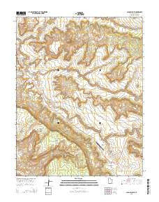 Jacobs Chair Utah Current topographic map, 1:24000 scale, 7.5 X 7.5 Minute, Year 2014