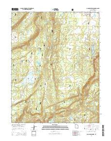 Jacobs Reservoir Utah Current topographic map, 1:24000 scale, 7.5 X 7.5 Minute, Year 2014