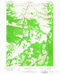 James Peak Utah Historical topographic map, 1:24000 scale, 7.5 X 7.5 Minute, Year 1955