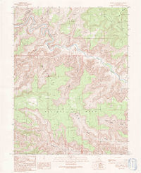 Jenny Canyon Utah Historical topographic map, 1:24000 scale, 7.5 X 7.5 Minute, Year 1991