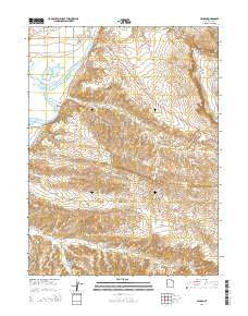 Jensen Utah Current topographic map, 1:24000 scale, 7.5 X 7.5 Minute, Year 2014