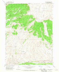 Jensen Ridge Utah Historical topographic map, 1:24000 scale, 7.5 X 7.5 Minute, Year 1966