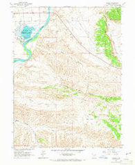 Jensen Utah Historical topographic map, 1:24000 scale, 7.5 X 7.5 Minute, Year 1965