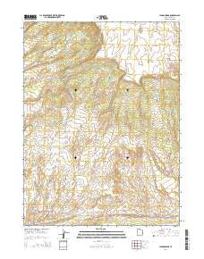 Jensen Ridge Utah Current topographic map, 1:24000 scale, 7.5 X 7.5 Minute, Year 2014