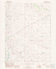 Jessies Twist Utah Historical topographic map, 1:24000 scale, 7.5 X 7.5 Minute, Year 1988