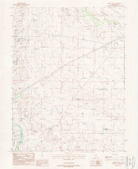 Jessies Twist Utah Historical topographic map, 1:24000 scale, 7.5 X 7.5 Minute, Year 1988