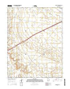 Jessies Twist Utah Current topographic map, 1:24000 scale, 7.5 X 7.5 Minute, Year 2014