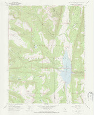 Joes Valley Reservoir Utah Historical topographic map, 1:24000 scale, 7.5 X 7.5 Minute, Year 1966