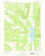 Joes Valley Reservoir Utah Historical topographic map, 1:24000 scale, 7.5 X 7.5 Minute, Year 1966