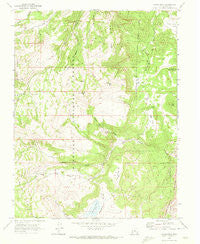 Johns Peak Utah Historical topographic map, 1:24000 scale, 7.5 X 7.5 Minute, Year 1968