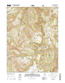 Johns Peak Utah Current topographic map, 1:24000 scale, 7.5 X 7.5 Minute, Year 2014