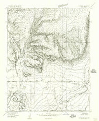 Johnson SE Utah Historical topographic map, 1:24000 scale, 7.5 X 7.5 Minute, Year 1954