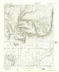 Johnson SE Utah Historical topographic map, 1:24000 scale, 7.5 X 7.5 Minute, Year 1954