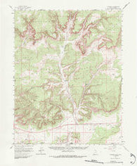 Johnson Utah Historical topographic map, 1:62500 scale, 15 X 15 Minute, Year 1954