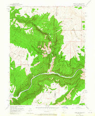 Jones Hole Utah Historical topographic map, 1:24000 scale, 7.5 X 7.5 Minute, Year 1955