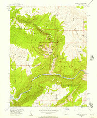 Jones Hole Utah Historical topographic map, 1:24000 scale, 7.5 X 7.5 Minute, Year 1955