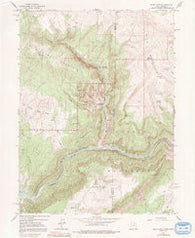 Jones Hole Utah Historical topographic map, 1:24000 scale, 7.5 X 7.5 Minute, Year 1955