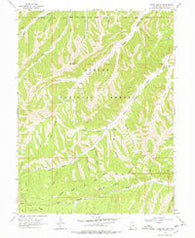 Jones Hollow Utah Historical topographic map, 1:24000 scale, 7.5 X 7.5 Minute, Year 1968