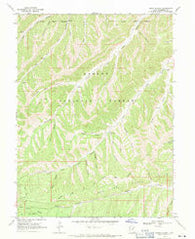 Jones Hollow Utah Historical topographic map, 1:24000 scale, 7.5 X 7.5 Minute, Year 1968