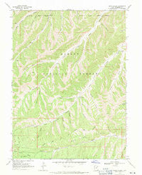 Jones Hollow Utah Historical topographic map, 1:24000 scale, 7.5 X 7.5 Minute, Year 1968