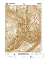 Jones Hole Utah Current topographic map, 1:24000 scale, 7.5 X 7.5 Minute, Year 2014
