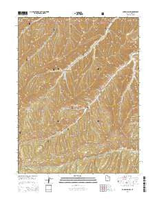 Jones Hollow Utah Current topographic map, 1:24000 scale, 7.5 X 7.5 Minute, Year 2014