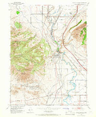Jordan Narrows Utah Historical topographic map, 1:24000 scale, 7.5 X 7.5 Minute, Year 1951