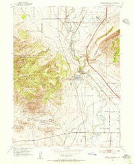 Jordan Narrows Utah Historical topographic map, 1:24000 scale, 7.5 X 7.5 Minute, Year 1951