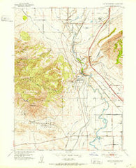 Jordan Narrows Utah Historical topographic map, 1:24000 scale, 7.5 X 7.5 Minute, Year 1951