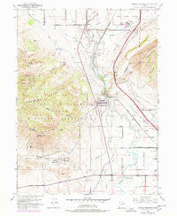 Jordan Narrows Utah Historical topographic map, 1:24000 scale, 7.5 X 7.5 Minute, Year 1951