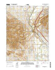 Jordan Narrows Utah Current topographic map, 1:24000 scale, 7.5 X 7.5 Minute, Year 2014