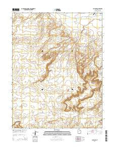 Jug Rock Utah Current topographic map, 1:24000 scale, 7.5 X 7.5 Minute, Year 2014
