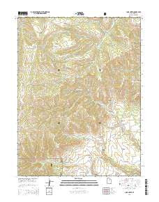 Jump Creek Utah Current topographic map, 1:24000 scale, 7.5 X 7.5 Minute, Year 2014
