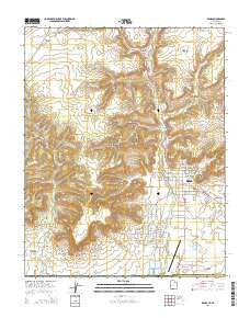 Kanab Utah Current topographic map, 1:24000 scale, 7.5 X 7.5 Minute, Year 2014