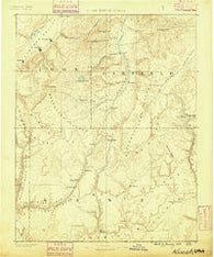 Kanab Utah Historical topographic map, 1:250000 scale, 1 X 1 Degree, Year 1886