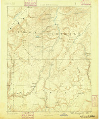Kanab Utah Historical topographic map, 1:250000 scale, 1 X 1 Degree, Year 1886