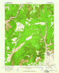 Kanab Utah Historical topographic map, 1:62500 scale, 15 X 15 Minute, Year 1957
